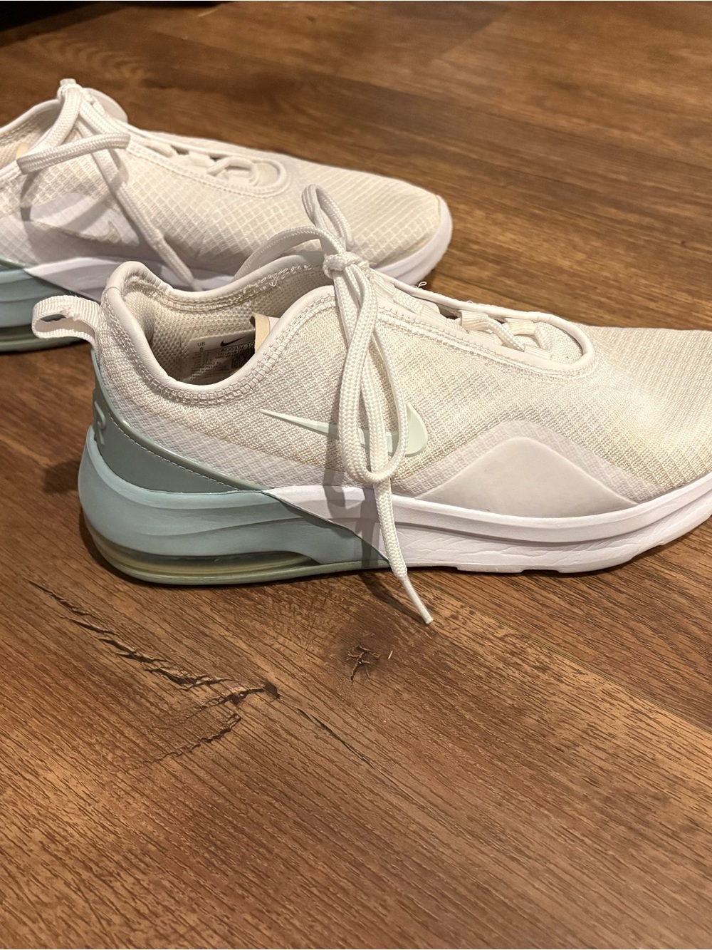 Nike Women’s White Sneakers with Blue Accents